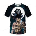Dragon Ball Z Children's T-shirt Tops Vegeta Men Cartoon Hip Hop Goku Fashion Harajuku Style Short Sleeve T-shirts New Anime.