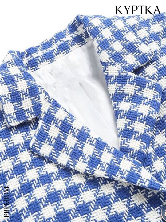 KYPTKA%20Women%20Fashion%20Tweed%20Cropped%20Blazer%20Coat%20Vintage%20Long%20Sleeve%20Front%20Button%20Female%20Outerwear%20Chic%20Vestes%20Femmes%20-%20Image%205