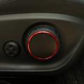 3Pcs Car Seat Adjustment Switch Knob Ring Cover Trim Red for Mercedes Benz A B GLA CLA Class W176 W117 W246 C117 A180. 