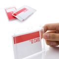 Horizontal Light Weight Clear ID Card Transparent Plastic Case Cover Card Holder Enclosed Oyster. 