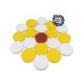 Special Carrom Guti with Stricker (5 Pcs guti Extra) - Yellow & White.