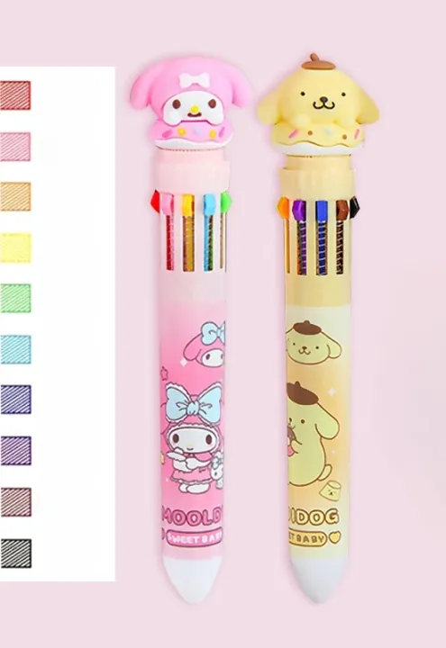 Sanrio%20Press%20Ten%20Color%20Ballpoint%20Pen%20Cartoon%20Kawaii%20Kuromi%20Multi-color%20Students%20Gel%20Pen%20Melody%20Sanrio%20Stationery%20Write%20Cute%20Pens%20-%20Image%207