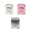 Drop Box Letter Box Opinion Box Metal Postbox Tin Mailbox Retro Newspaper Holder Box for Porch.