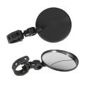 Universal Bicycle Rearview Mirror Adjustable Rotate Wide-Angle Cycling Handlebar Rear View Mirrors 2 Pc.