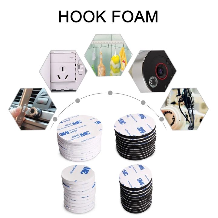 10%20Pcs%20Round%20Double%20Sided%20Adhesive%20Heavy%20Duty%20Mounting%20Tape%20-%20Image%205