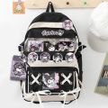 Sanrio Kuromi Backpack Y2k Girl Fashion Largecapacity School Bags Women My Melody Cartoon Kawaii Cute Shoulder Bags Students.