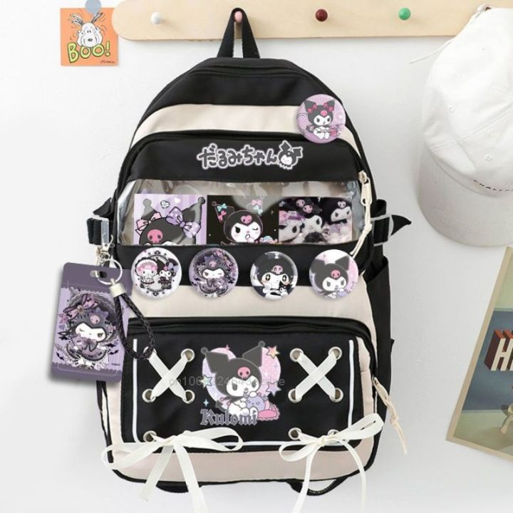 Sanrio%20Kuromi%20Backpack%20Y2k%20Girl%20Fashion%20Largecapacity%20School%20Bags%20Women%20My%20Melody%20Cartoon%20Kawaii%20Cute%20Shoulder%20Bags%20Students%20-%20Image%207