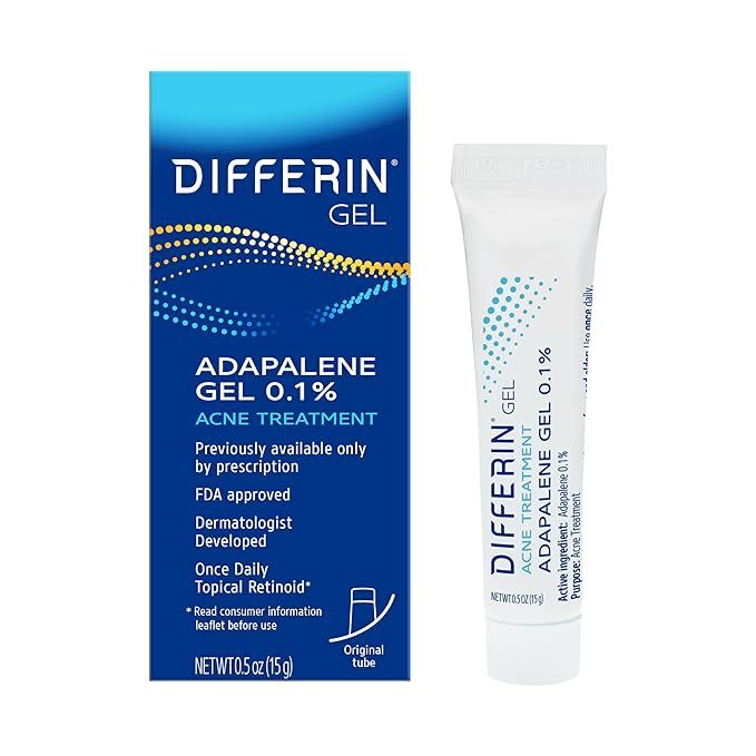 Differin Gel Adapalene Gel 0.1% Acne Treatment-15g