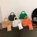 Texture Pop Bag 2023 Fashion Versatile Striped Two-Piece Shell Bag Lady Versatile Tide One Shoulder Crossbody Bag.