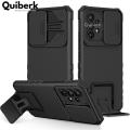 Quiberk for Samsung Galaxy A52/a52s 5G vocabulary case slide camera cover leg hard shockproof armor back casing.