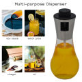 Oil Dispensing Bottle Oil Dispenser Glass Oil Bottle Oil and Vinegar Cruet Glass Bottle Oil Sprayer for BBQ. 