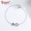 【Limited edition】 S925 sterling silver smile bracelet female creative cute ins net red bracelet light luxury temperament hand ornament.