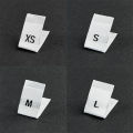 500Pcs Clothing Size Label Black Text White Garment Clothes T Shirt Dress Cloth Fabric Label Tag XS S M L XL 2XL 3XL 4XL 34*12mm Amour zii. 