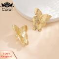 Carat Butterfly Hook Earrings Delicate Decorative Fashion Earrings. 