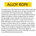 6mm diameter 130 gram PVC 80A 15~25℃ jump rope excercise fitness RA handle cheap no logo loose weight 2.8 meter skip skipping. 
