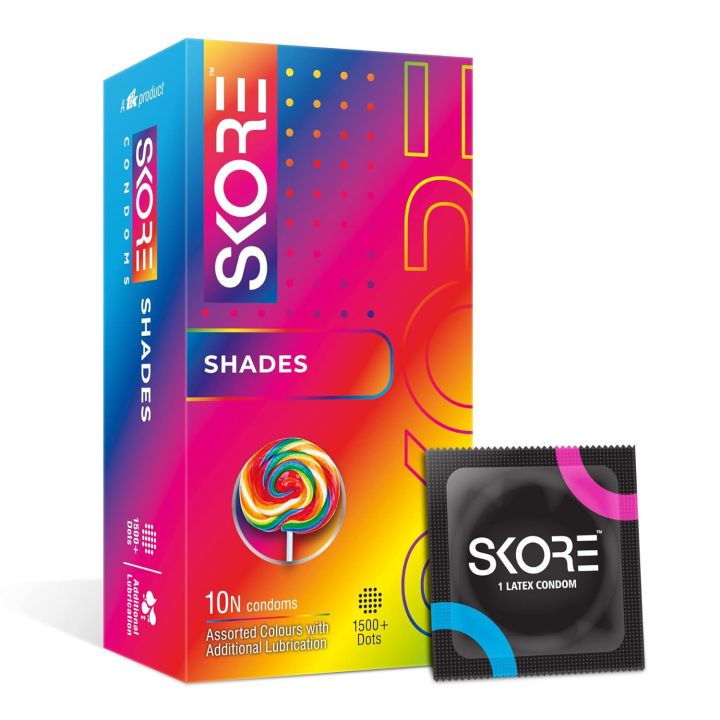 Skore%20Shades%20Assorted%20Colours%2010pcs%20Pack%20Condom%20For%20Men%20%7C%20Extra%20Lubrication%20%7C%201500+%20Dots%20%7C%20Made%20in%20India%20-%20Image%205