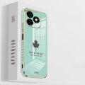 For infinix Hot 40 Pro case Shining Maple Leaf Design soft plating Cover For infinix Hot 40 Pro Back Cover Phone cases. 