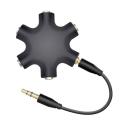 3.5mm 1 to 5 Stereo Audio Headphone Splitter Adapter Converter. 