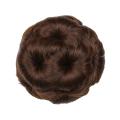 Faux Synthetic Hair Bun Extension Elastic Wavy Bridal Donut Chignon Hairpiece. 
