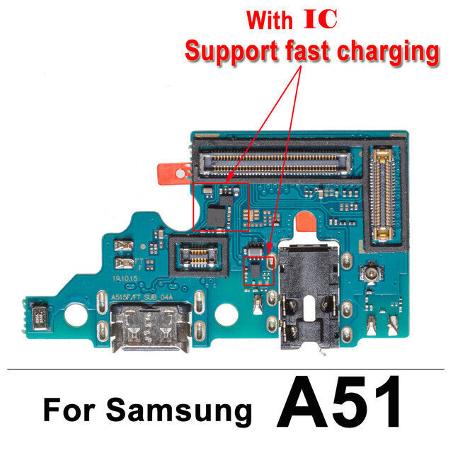 Charging Logic Board For Samsung Galaxy A51 Charging Port For A51 USB Plug PCB Dock Connector Spare parts