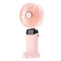 Portable Handheld Fan 5 Speeds 3000mAh Mini Pocket Fan Rechargeable 2.5W Powerful Wind Phone Holder Design Fans.