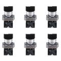 Latching Selector Switch-6 x Selector Switch-Black.