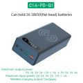 16*18650 USB Welding Free Battery Storage Box Fast Wireless Charging Power Case Hudduo.