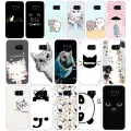 27AA Cute cats and animals gift Soft Silicone Tpu Cover phone Case for Samsung Galaxy S6 S7 edge Case. 