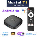 Mortal T1 Android10.0 Smart Home Theater TV Box Support Bluetooth Allwinner H313 Dual2.4G&5G Wifi 4K HDR10 Set Top Box. 