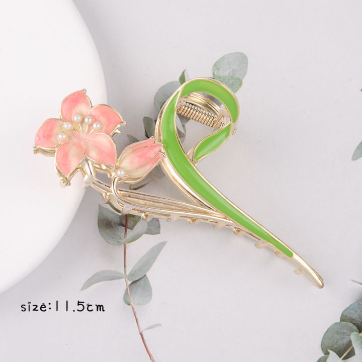 New%20Tulip%20Hair%20Claw%20Flower%20grace%20Shark%20Clip%20Headdress%20Vintage%20Ponytail%20Claw%20Clip%20Trendy%20sweet%20-%20Image%202