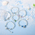 Imitation Opal Crystal Beaded Bracelet Fashion Light Luxury Elastic Bangle Simple Wrist Chain For Girl Women Jewelry Accessories Cuilei.