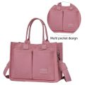 Women Canvas Bag Fashion Shoulder Bag Retro Top Handle Bag Large Capacity Crossbody Bag Simple Shopping Bag Square Commuting Bag.
