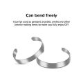 6 Pieces Aluminum Bracelet Blanks Cuff Bracelet Blank DIY Cuff Bracelet Blanks for Making Gifts and Engraving, 3 Sizes. 