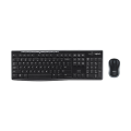Logitech MK270R Black Wireless Keyboard & Mouse Combo # 920-006316 (IND Layout Keyboard). 