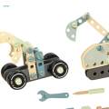 Nut Disassembly Toy, Pretend Game Tool, Creative Fine Motor Skills, Kids Construction Toy Set, Wooden Tool Set for Indoor Role Education.