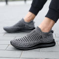 Men's Shoes Sock Shoes Spring Summer Trendy Breathable Running Shoes 45 Lightweight Mesh Surface Summer plus Size Sneakers 46. 