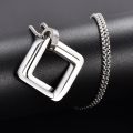 High Quality Men Fashion Jewellery Stainless Steel Round Chain Necklaces. 