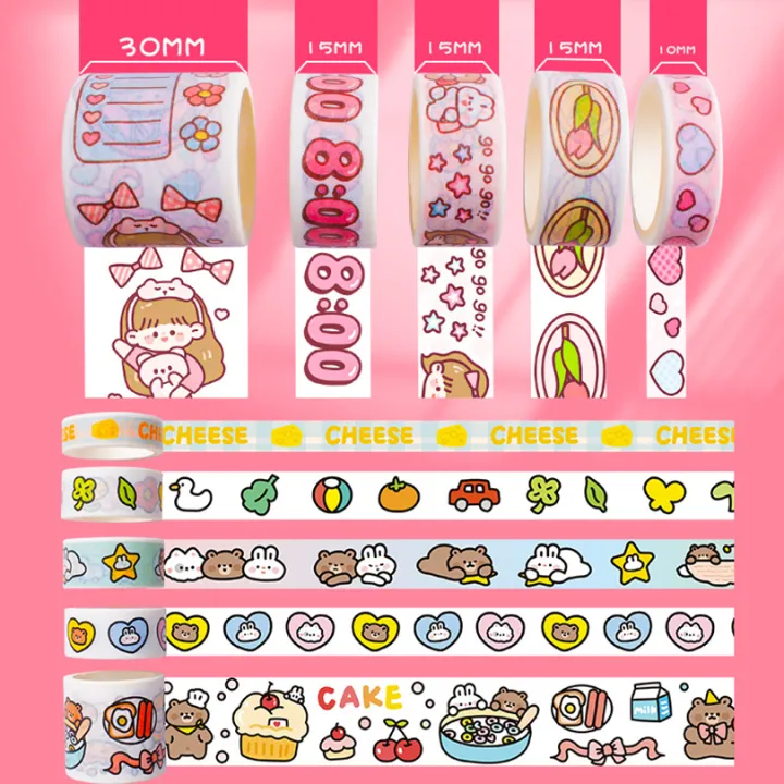 20Pcs%20Cute%20Washi%20Tape%20Set%20Scrapbooking%20Washitape%20Korean%20Stationery%20Decorative%20Adhesive%20Tape%20Journal%20Supplies%20Kawaii%20Masking%20Tape%20-%20Image%203