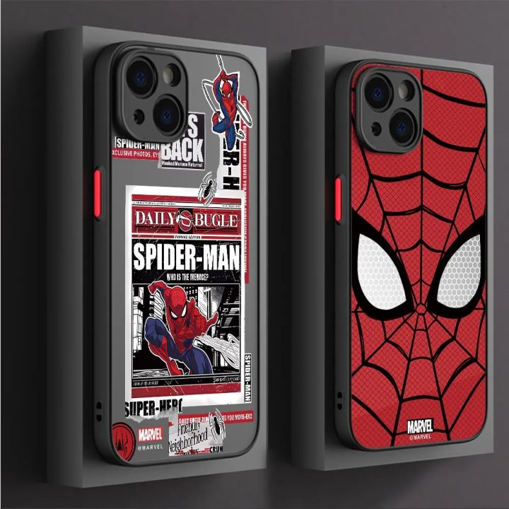 Marvel Spider Man Phone Case for Apple iPhone 15 SE 6S Plus XS X XR 13  Pro Max 12 Mini 14 Plus 11 13 Soft Funda Cover Outlier Aeuinv