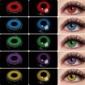 OVOLOOK 1 pair Contacts Lenses Beauty Pupil Made-up Color Lens For Eyes Beautiful Cosmetic Accessories Contact Lens Red Brown. 