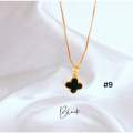 Zihang Jewelry 24K Gold Plated high quality  pearl  and four clover leaf necklace with pendant for women. 