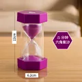 Hexagonal Sand Clock Timer Children's Safety Fall Protection Learning Restaurant Serving Time Glass Sand Clock Craft Gift. 