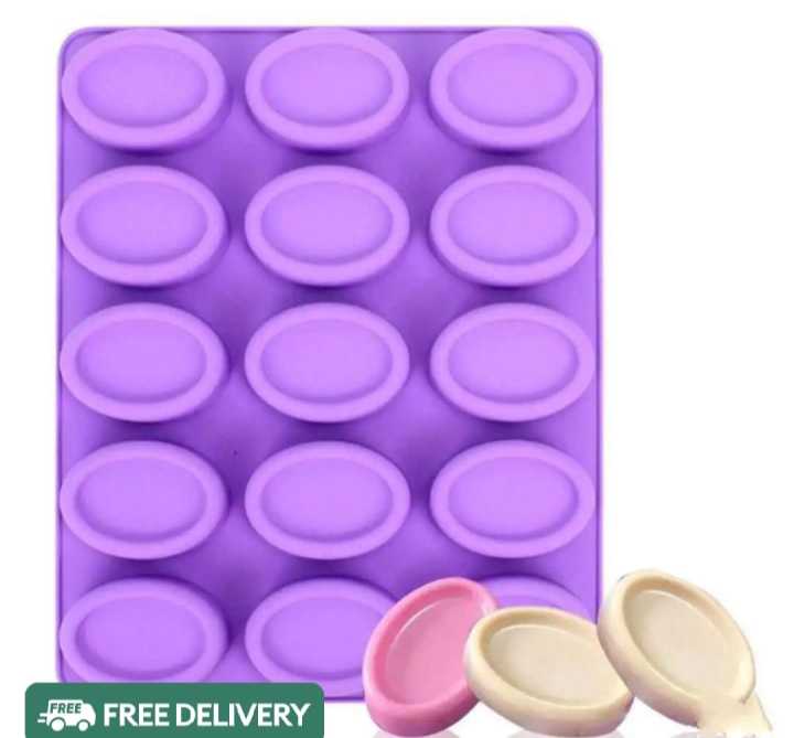 Silicon Soap Mold for making handmade soap 15pcs soap DYI'S