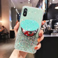 Phone case VIVO Y90 Shiny Ring Case Glitter Soft Transparent Makeup Mirror Cases For VIVO Y90 Back Cover Stars Moon Girls. 