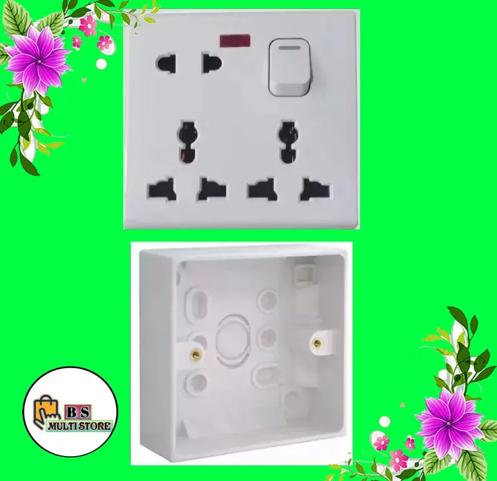 8%20Pin%20Socket%20With%20Box%20(220V/240V%2016A%20)%20Multi%20Function%20Universal%20Wall%20Socket%20-%20Image%206