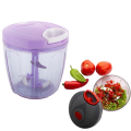 Large Handy And Compact Chopper Handy Quick Cutter For Kitchen - 3 Blade Stainless Steel- Pull String- Green (350Ml). 