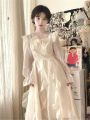 Summer Mori Style First Love Dress Mori Long Dress Atmosphere Sweet Princess Sleeves Long Dress French Gentle.