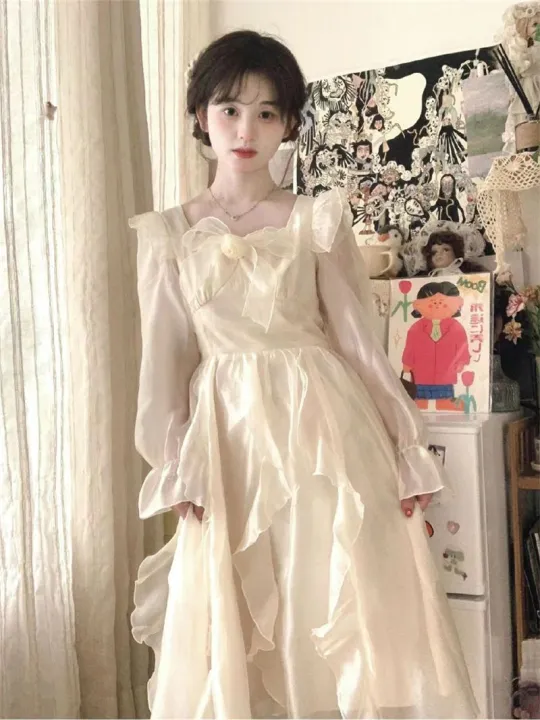 Summer%20Mori%20Style%20First%20Love%20Dress%20Mori%20Long%20Dress%20Atmosphere%20Sweet%20Princess%20Sleeves%20Long%20Dress%20French%20Gentle%20-%20Image%207