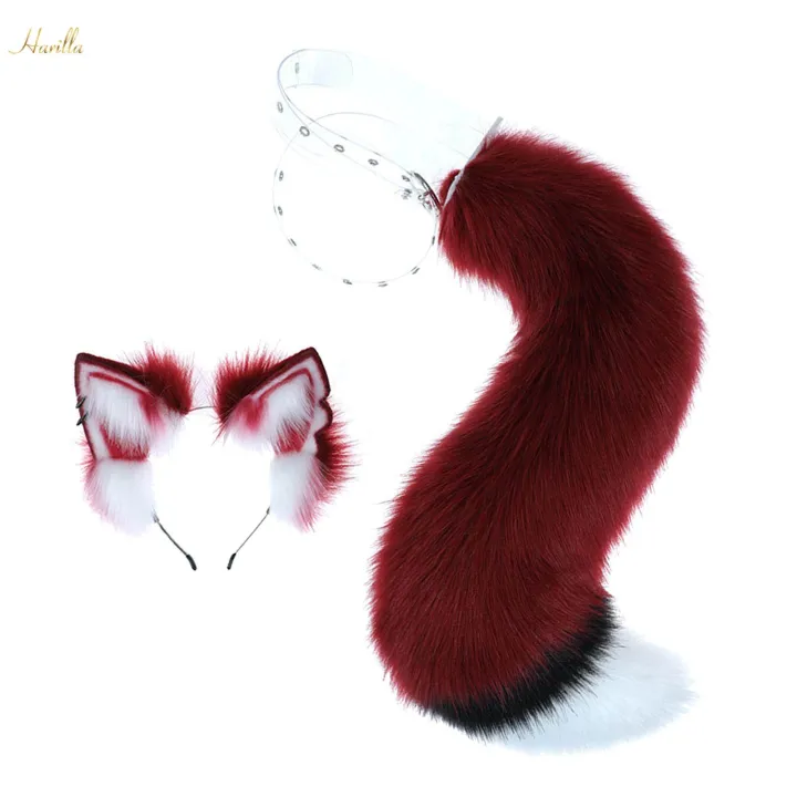Wolf%20Ears%20and%20Tail%20Set%20Costume%20Accessories%20with%20Adjustable%20Belt%20Gift%20Fancy%20Dress%20Headpiece%20-%20Image%202