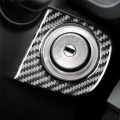 Carbon Fiber for Legacy 2010-2014 Engine Ignition Keyhole Panel Cover Trim Decal Interior Replacement Accessories.